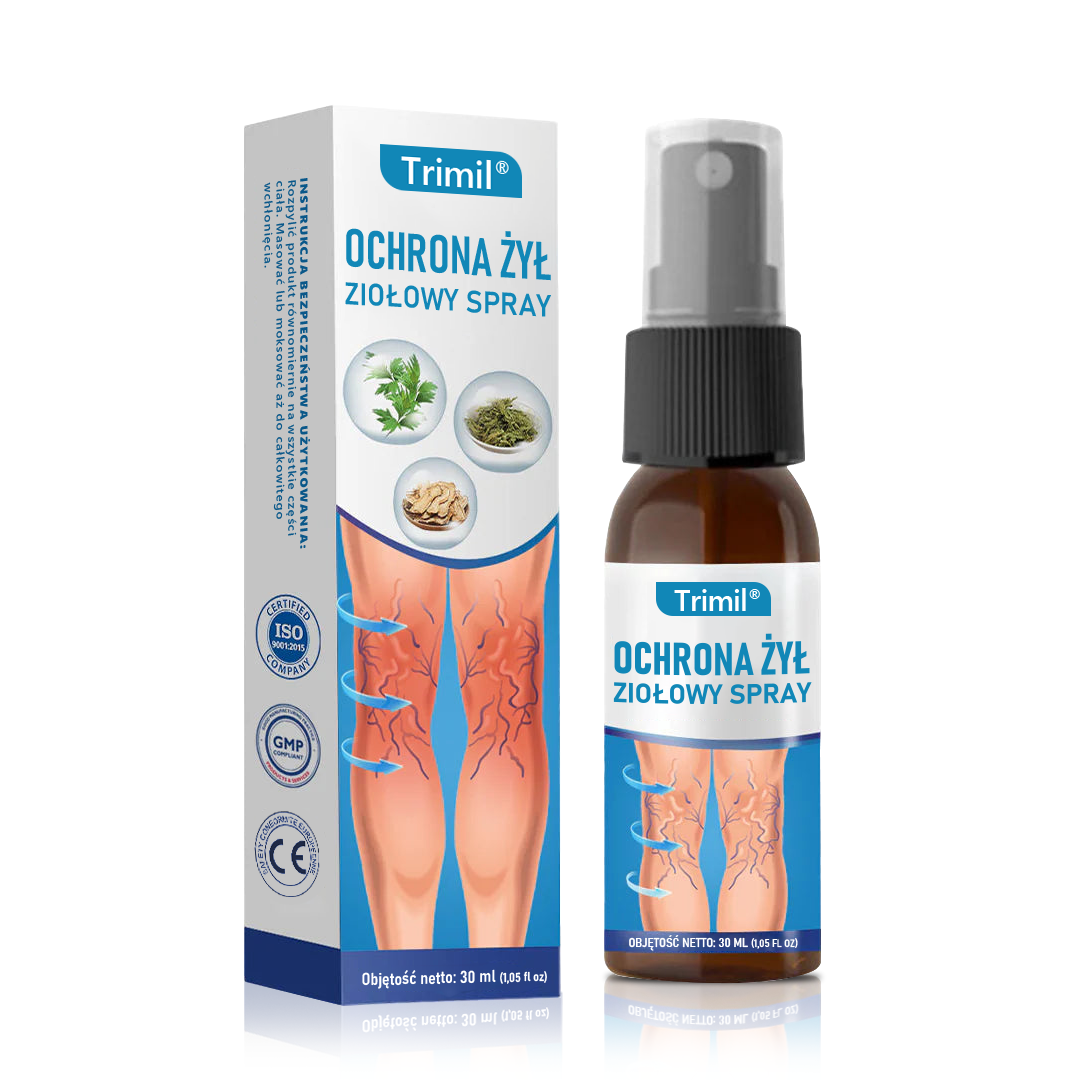 💙Trimil® Ziołowy Spray na Ochronę Żył - ✅ Klinicznie udowodniono, że eliminuje żylaki w zaledwie 7 dni!