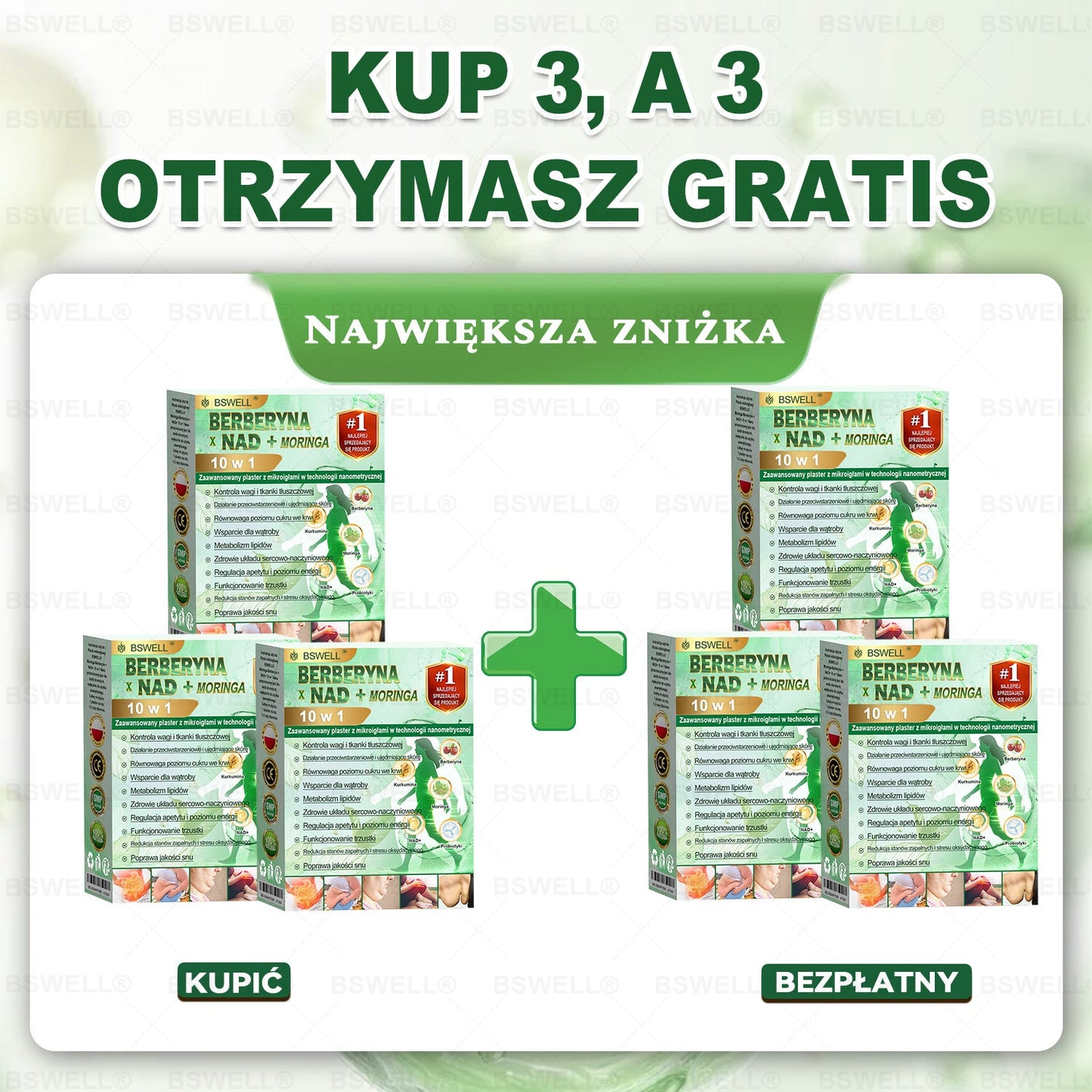 🍐BSWELL® Nano mikroigłowy plaster wyszczuplający (Raz dziennie, efekty już po 28 dniach ✅ Wspiera odchudzanie, serce, cukrzycę, sen, jelita, stawy i więcej.