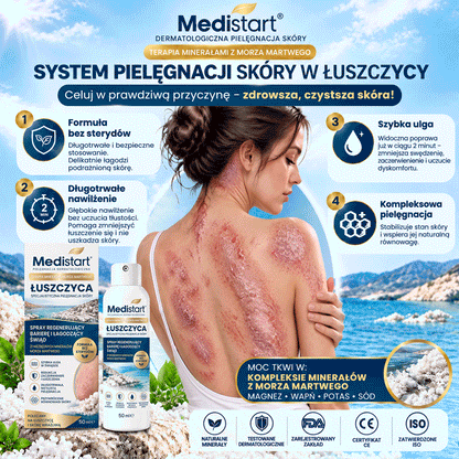 💧 Medistart® Specjalistyczny krem do pielęgnacji skóry z łuszczycą – ✅ Testowany dermatologicznie