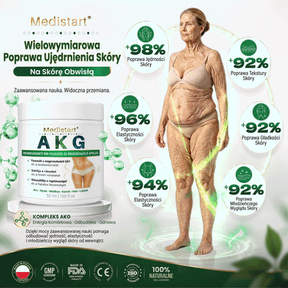 ✨✨Medistart® AKG Krem ujędrniający i przeciw oznakom starzenia – 💧 Jędrniejsza, gładsza i bardziej elastyczna skóra
