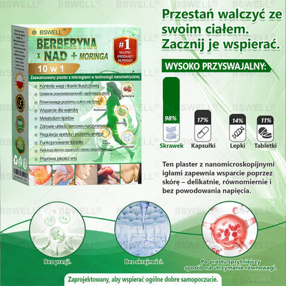 🍐BSWELL® Nano mikroigłowy plaster wyszczuplający (Raz dziennie, efekty już po 28 dniach ✅ Wspiera odchudzanie, serce, cukrzycę, sen, jelita, stawy i więcej.