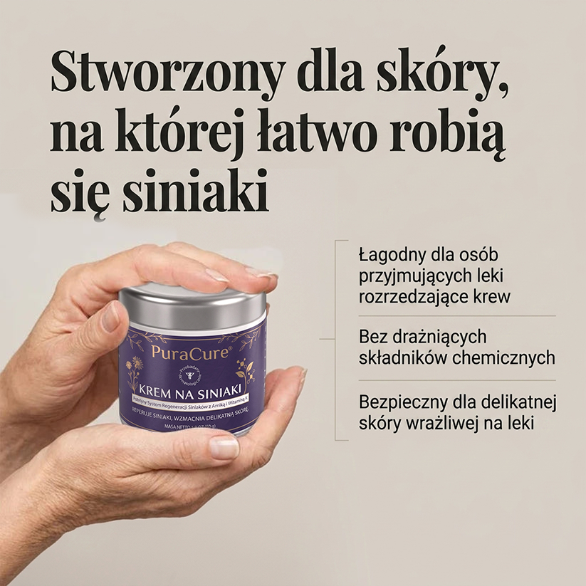 🍇Ponad 100 tys. sprzedanych sztuk 💁‍♀️ – PuraCure® Krem na regenerację siniaków i wzmocnienie skóry