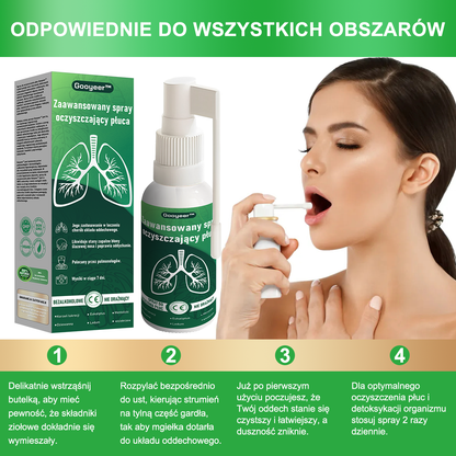 🌿🌿[Oficjalny Sklep Marki]𝐆𝐨𝐨𝐲𝐞𝐞𝐫™ Zaawansowany spray do oczyszczania płuc- ☘️Zdrowie płuc - wsparcie immunologiczne, detoksykacja i wsparcie oddechowe - wyprodukowane w Polsce