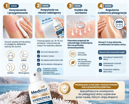💧 Medistart® Specjalistyczny krem do pielęgnacji skóry z łuszczycą – ✅ Testowany dermatologicznie