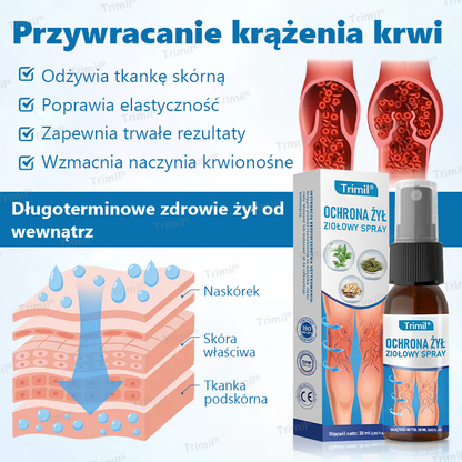 💙Trimil® Ziołowy Spray na Ochronę Żył - ✅ Klinicznie udowodniono, że eliminuje żylaki w zaledwie 7 dni!