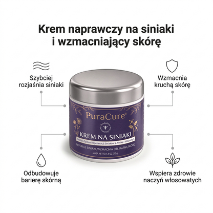 🍇Ponad 100 tys. sprzedanych sztuk 💁‍♀️ – PuraCure® Krem na regenerację siniaków i wzmocnienie skóry
