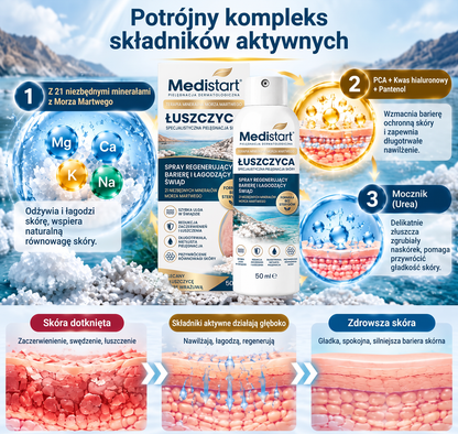 💧 Medistart® Specjalistyczny krem do pielęgnacji skóry z łuszczycą – ✅ Testowany dermatologicznie
