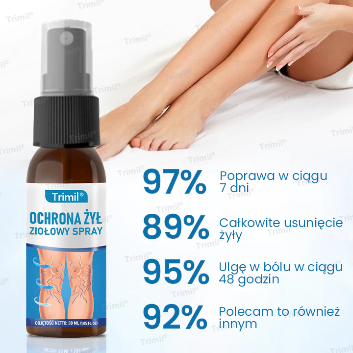 💙Trimil® Ziołowy Spray na Ochronę Żył - ✅ Klinicznie udowodniono, że eliminuje żylaki w zaledwie 7 dni!