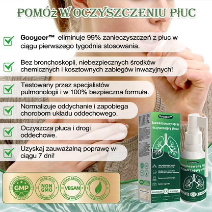 🌿🌿[Oficjalny Sklep Marki]𝐆𝐨𝐨𝐲𝐞𝐞𝐫™ Zaawansowany spray do oczyszczania płuc- ☘️Zdrowie płuc - wsparcie immunologiczne, detoksykacja i wsparcie oddechowe - wyprodukowane w Polsce