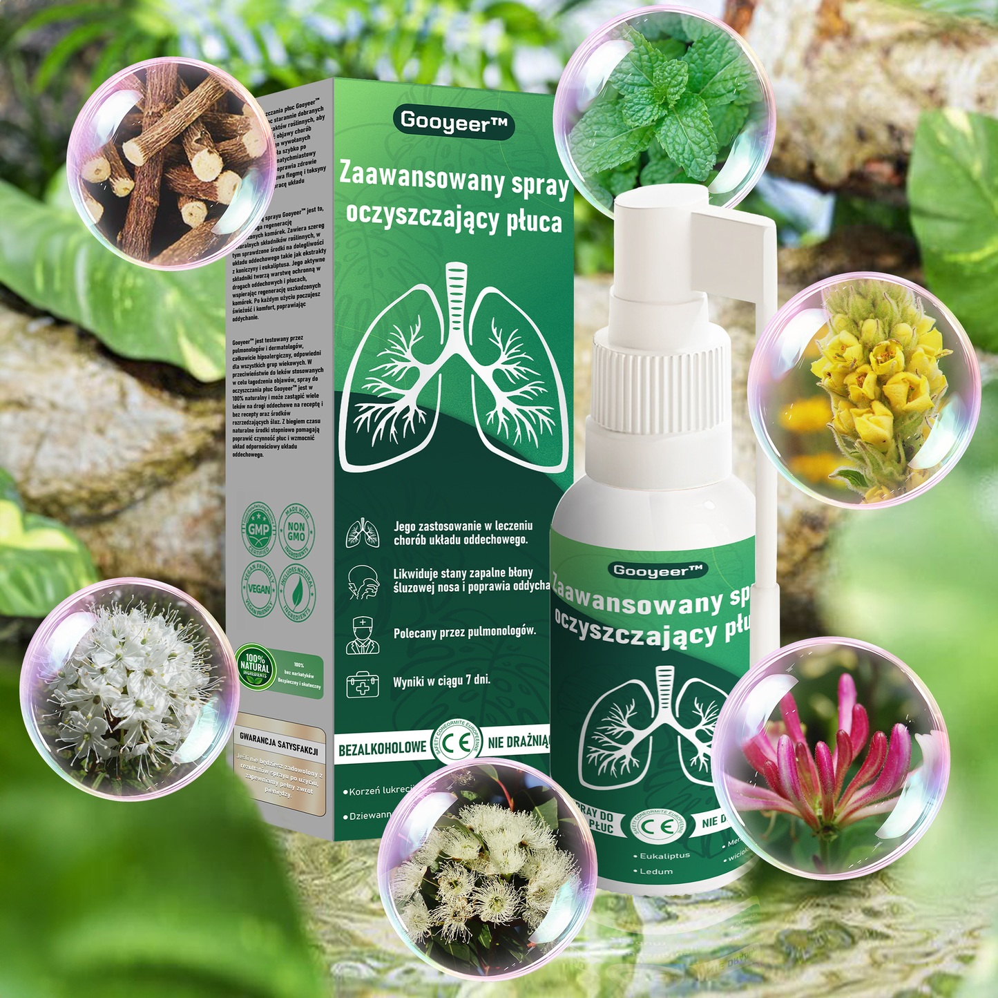 🌿🌿[Oficjalny Sklep Marki]𝐆𝐨𝐨𝐲𝐞𝐞𝐫™ Zaawansowany spray do oczyszczania płuc- ☘️Zdrowie płuc - wsparcie immunologiczne, detoksykacja i wsparcie oddechowe - wyprodukowane w Polsce