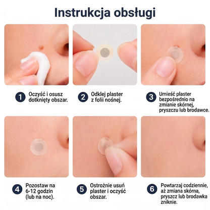 ✨PuraCure® 2-w-1 plaster mikroigłowy i hydrokoloidowy🍀 | Usuwa wypukłe znamiona, trądzik, płaskie brodawki i brodawki skórne | Pomaga poprawić zmarszczki, blizny i niedoskonałości | Niewidoczne plastry na twarz i ciało