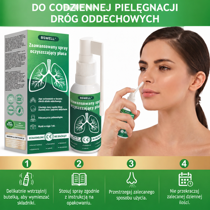 🌿BSWELL® Zaawansowany spray do oczyszczania płuc- ✅Zdrowie płuc - wsparcie immunologiczne, detoksykacja i wsparcie oddechowe