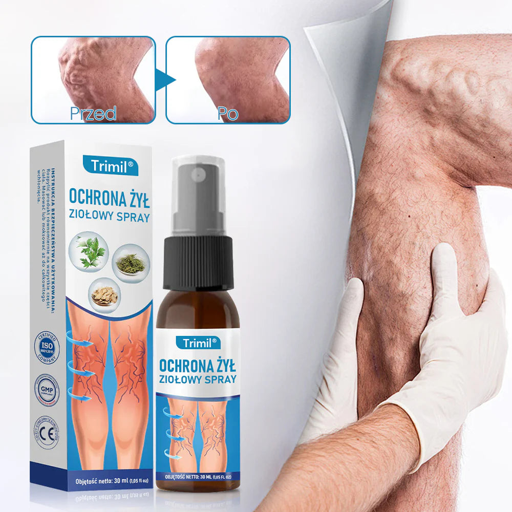 💙Trimil® Ziołowy Spray na Ochronę Żył - ✅ Klinicznie udowodniono, że eliminuje żylaki w zaledwie 7 dni!